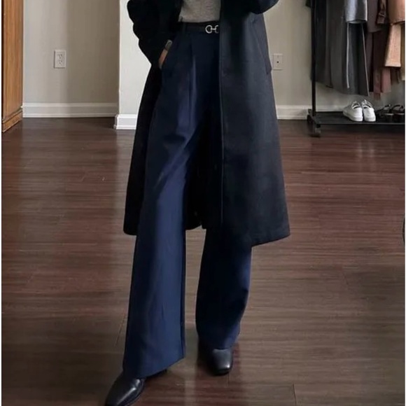 Vintage Women’s 2024 Trending Navy Slacks Pants Size 13 - Picture 2 of 6